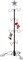 59 Inch Christmas Stocking Hanger Stand Freestanding Holder Floor 8 Hangers Adjustable for Scarf Belt Hat Purse Tie Max Loading 40 LBS Black Taiwan Made